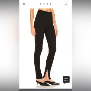 Anine Bing Max Pant Legging Split Leg Trouser Size 34 Small